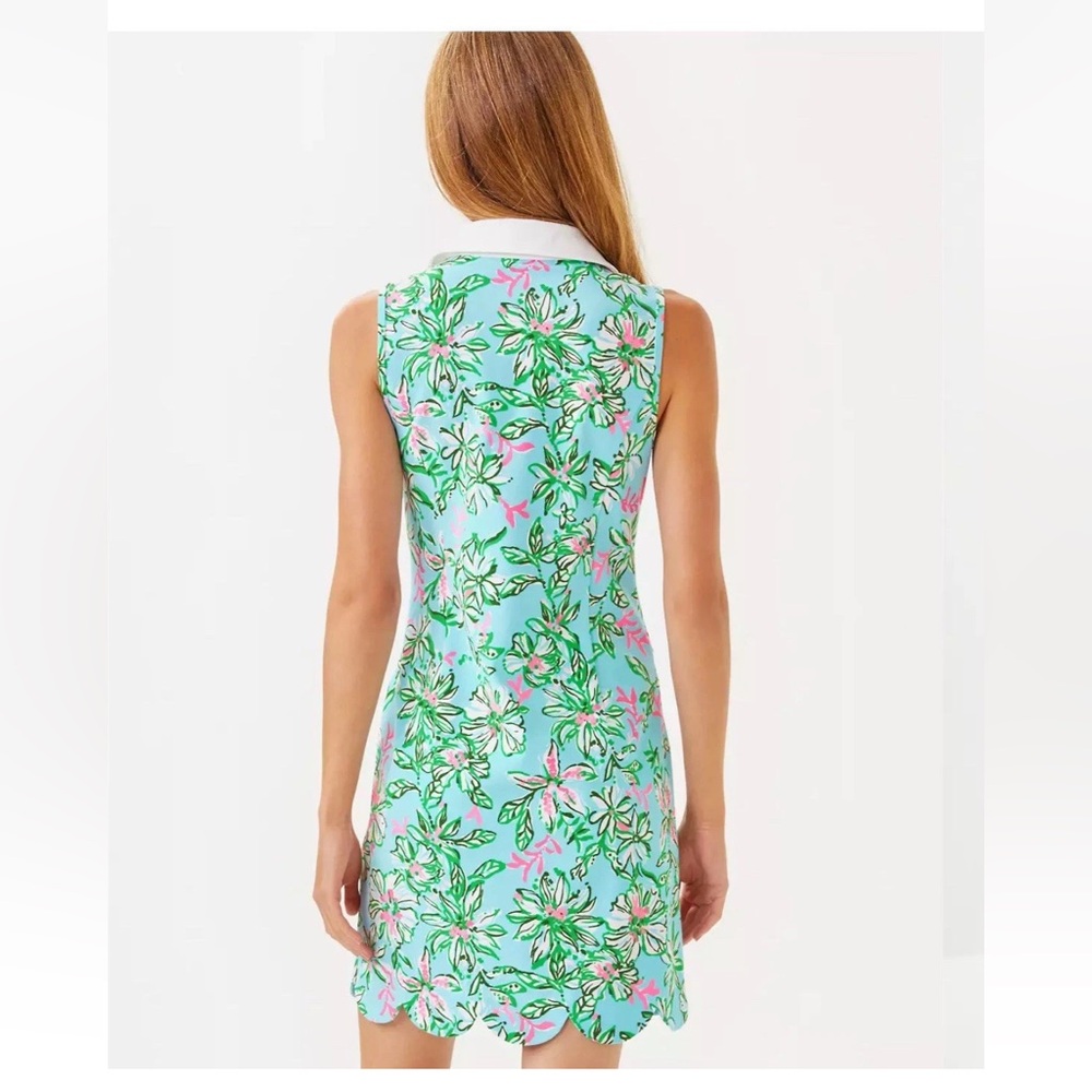 NWOT Lilly Pulitzer UPF 50+ Luxletic Kathy Scallop Dress Multicolor 0 💗RARE!!💗 - Picture 4 of 11